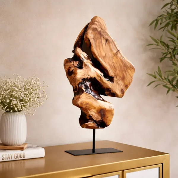 Irregular Cedar Wood Sculpture