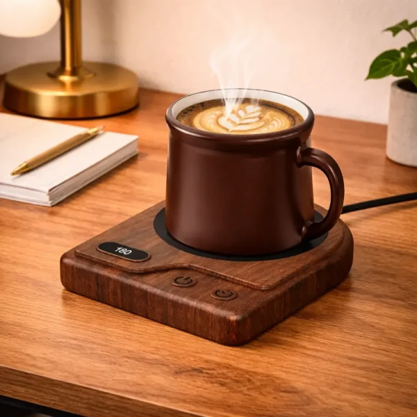 Coffee Mug Warmer with 3 Temperature Settings – Desk Cup Heater for Home & Office