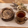 Intricate carved wooden coaster holder_1