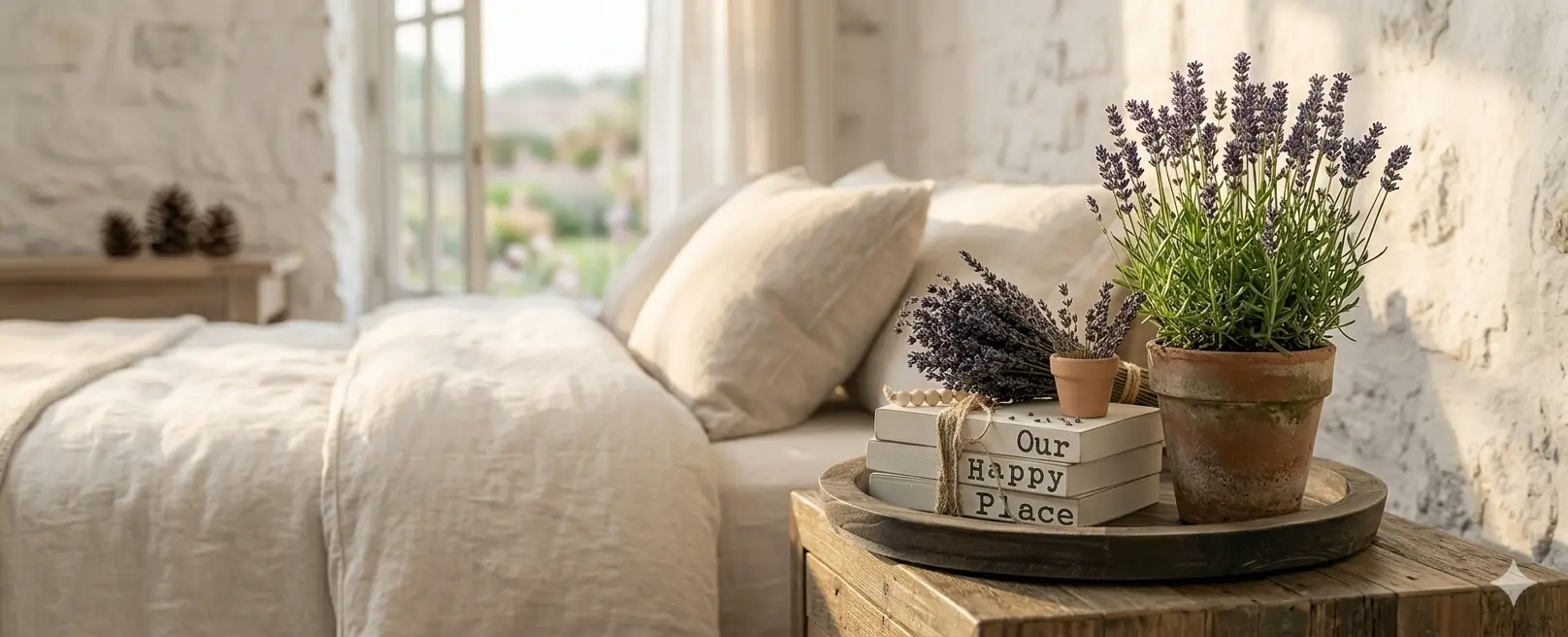 lavender plant bedroom decor for relaxation and better sleep