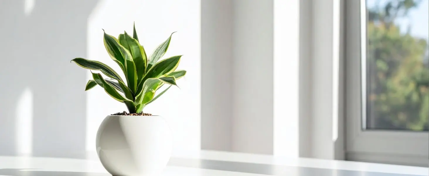 snake plant in bedroom for positive energy and better sleep