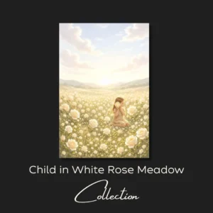 Child in White Rose Meadow  collection