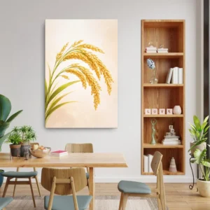 Golden Harvest Abundance - Zen Nature Canvas Wall Art for Home & Office