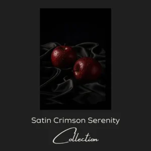 Red Appleson Black Textile Background collection