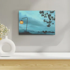 Misty Mountain Printable – Calm Foggy Wall Art (Digital Download)