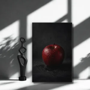 Velvet Shadows – Red Apple Moody Wall Art Canvas