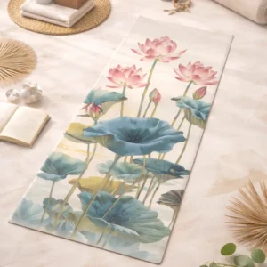 Serene Lotus Bloom Yoga Mat