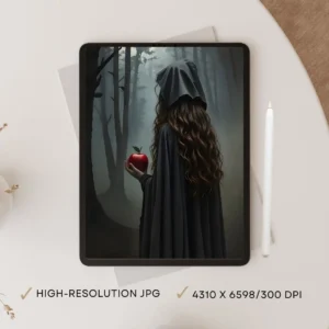 Crimson Offering | Gothic Printable Wall Art