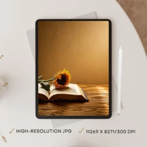 Sunflower & Stories – Cozy Reading Printable Wall Art