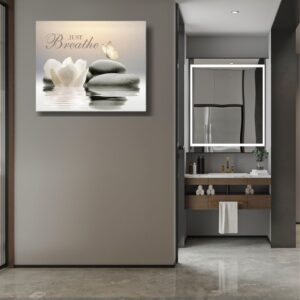 Just Breathe" Zen Canvas Art