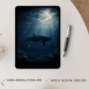 The Loneliest Whale – Somewhere Beneath the Waves Printable Art